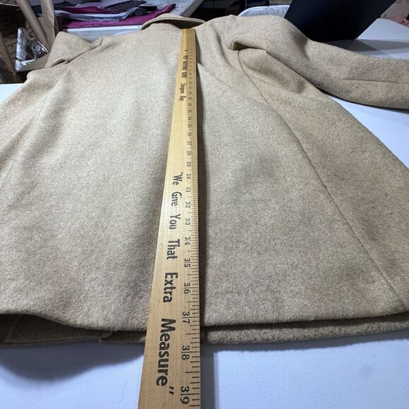Old Navy Oversized Soft Brushed, Button-Front Coat Size X-Large Tan Beige - Picture 6 of 11